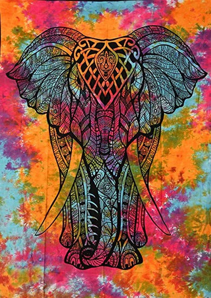 Elephant Printed Tapestry