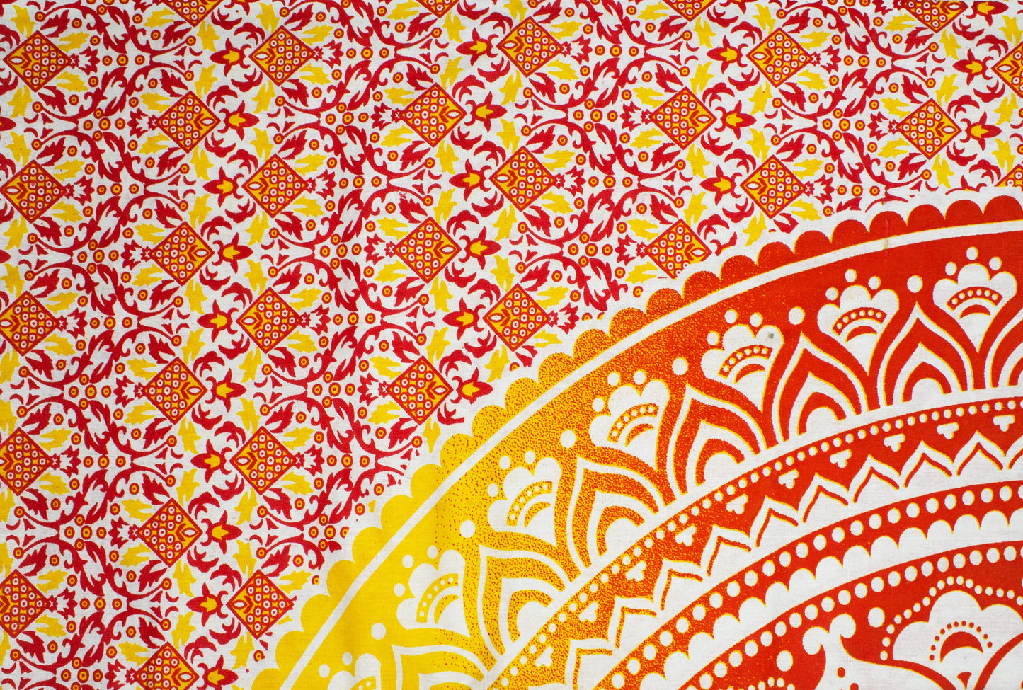 Organic Vibes Hand Block Printed Tapestry