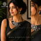 Handmade Black Ikat Printed Durga Fabric Necklace Set For Women