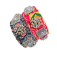 Handmade Colorful Fabric Bangle Set of 2 | Thick Textile Bangles with Oxidized Charms & Ghungroos | Sustainable Ethnic Jewelry for Women