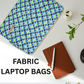 Organic Vibes Hand Block Printed Sky Blue Fabric  Laptop Sleeves for 13 Inches Laptop