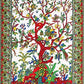White Handblock Tapestry