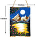 Neha Rajan Artworks Original Handmade Full Moon Scenery Painting Hand Painted On Canvas Roll 4*6