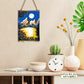Neha Rajan Artworks Original Handmade Full Moon Scenery Painting Hand Painted On Canvas Roll 4*6