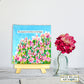 Neha Rajan Artworks Original Handmade Floral Sky Painting Hand Painted On Canvas Frame With Easel 4*4
