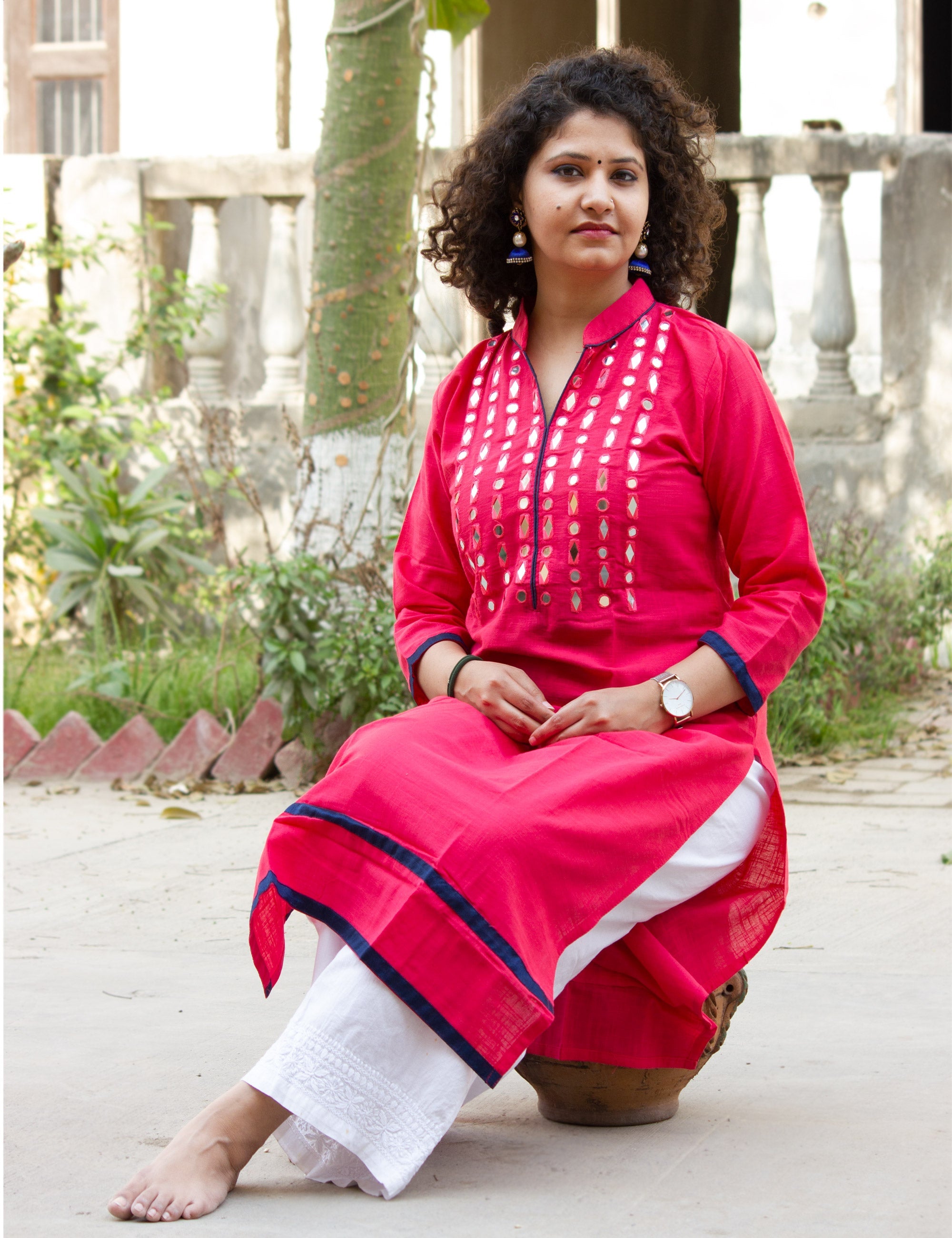 Buy Women's Khadi Cotton Kurti - Lowest price in India| GlowRoad