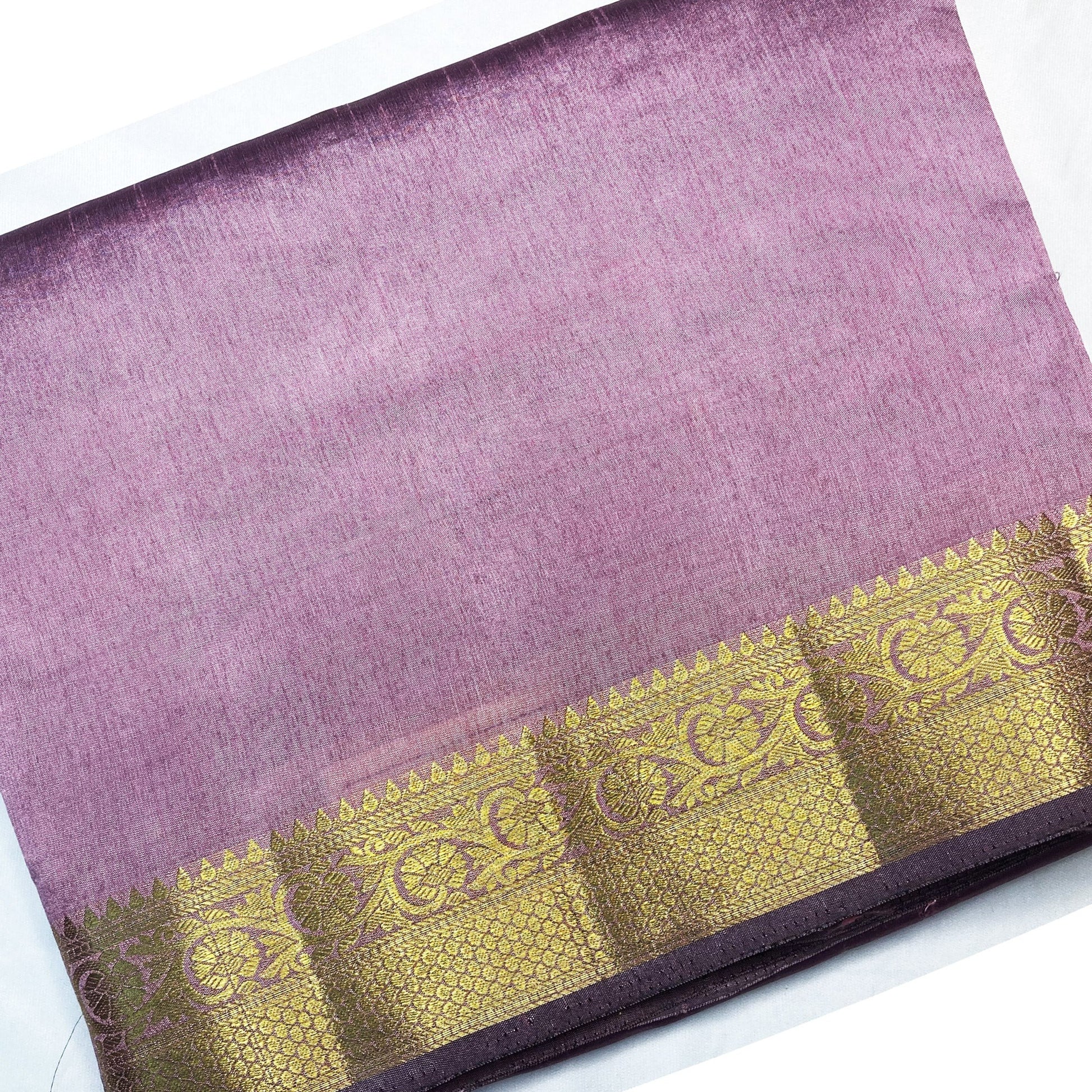 organic vibes kanjivaram Onion Pink Pure Handloom Raw Silk Plain Saree for women