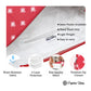 Organic Vibes Hand Block Red Motifs Printed Laptop Sleeves for Laptop 13 Inches
