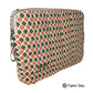 Organic Vibes Hand Block Motifs Printed Orange-Green Laptop Sleeves for Laptop 13 Inches