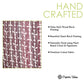 Organic Vibes Hand Block Ikat Leaf Printed Pink Laptop Sleeves for 13 Inches Laptop
