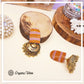 Organic Vibes Handmade Multi Colour Striped Fabric Studs With Golden Jhumka Earrings For Women