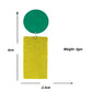 Organic Vibes Handmade Geometrical Shape Green-Olive Dangler Fabric Earrings For Women