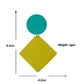 Organic Vibes Handmade Geometrical Shape Antique Dangler Fabric Earrings For Women