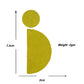 Organic Vibes Handmade Olive Geometrical Shape Antique Dangler Fabric Earrings For Women