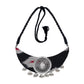 Organic Vibes Handmade Black Ikat Printed Durga Fabric Necklace Set For Women