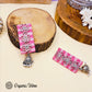 Organic Vibes Handmade Pink Floral design Jhumki Fabric Earrings For Women