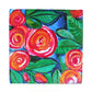 Neha Rajan Artworks Original Handmade Rose Painting Hand Painted On Canvas Frame Without Easel 4*4