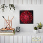 Neha Rajan Artworks Original Handmade Floral Mandala Painting Hand Painted On Canvas Frame 6*6