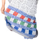 Organic Vibes Grey Handblock Printed Mulmul Cotton Saree with Triple Layered Moon Prints