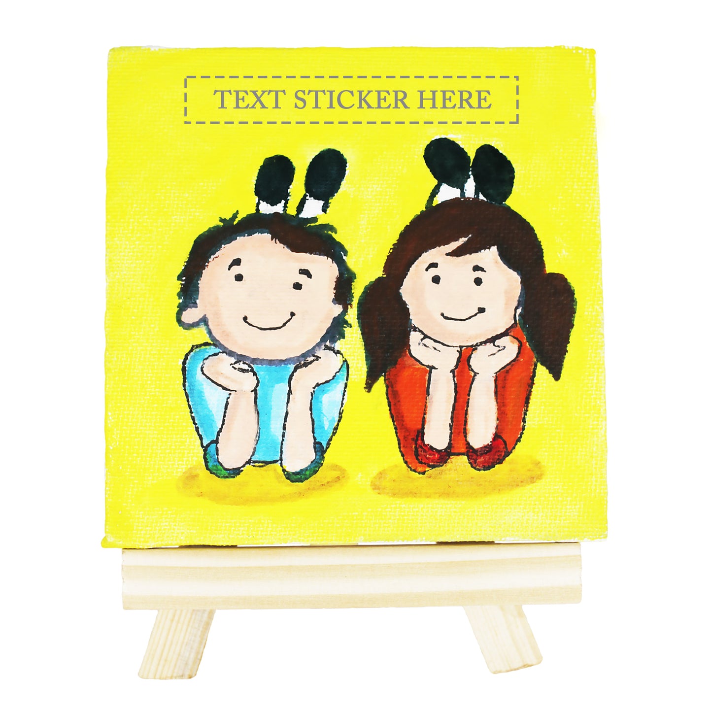 Handmade Canvas Painting Gift For Brother-Sister