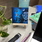 Neha Rajan Artworks Original Handmade Shiva Trishakti Painting Hand Painted On Canvas Frame 4X4 With Easel