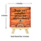 Neha Rajan Artworks Original Handmade Gayatri Mantra Painting Hand Painted On Canvas Frame 6x6 With Easel