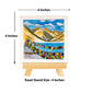 Neha Rajan Artworks Original Handmade Travel Ladakh Painting Hand Painted On Canvas Frame 4X4 With Easel