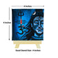 Neha Rajan Artworks Original Handmade Shiva Trishakti Painting Hand Painted On Canvas Frame 4X4 With Easel